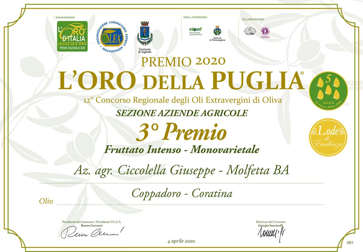 Concorso l'Oro della Puglia